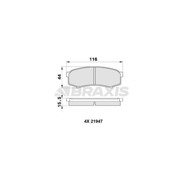 Arka Fren Balatası Landcruıser 2.7 3.4 4.0 97> Lexus Gx 470 01>