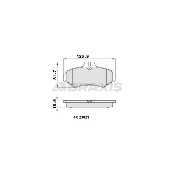 Fren Balatası Arka G-Class W463 98> Sprınter 99>06 , Lt35 96>