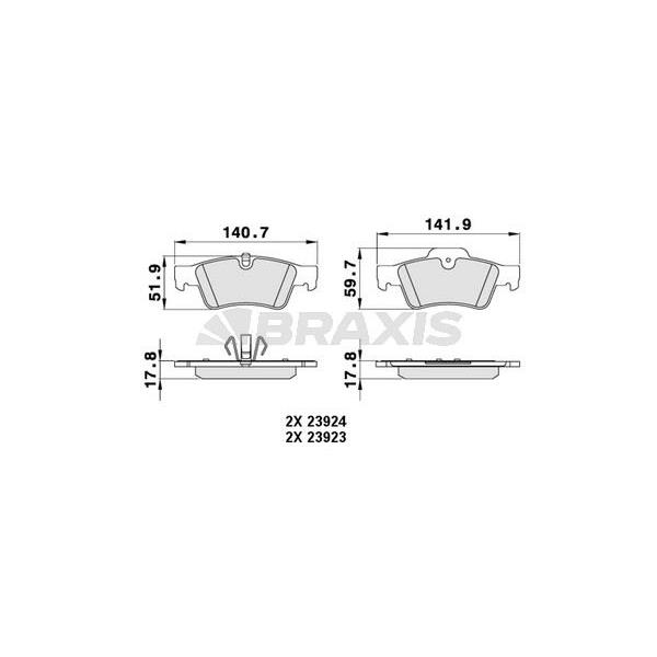 Fren Balatası Arka W463 04> W164 05>11 W251 05>12