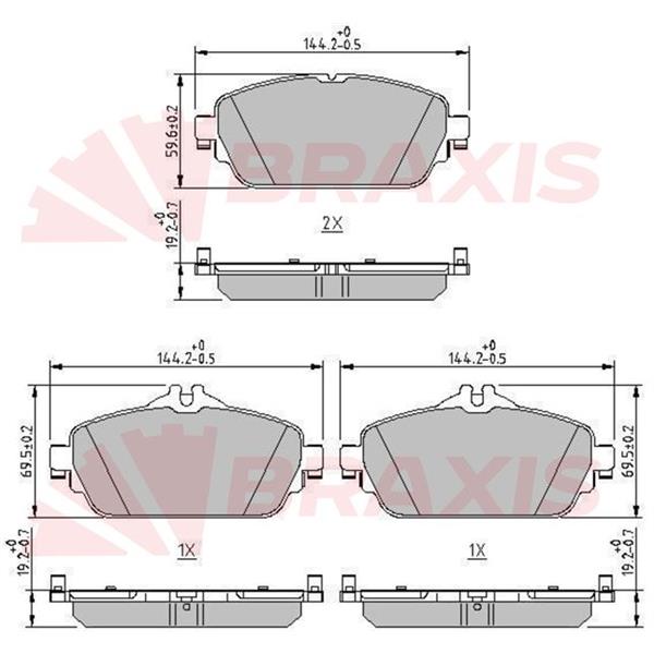 Fren Balatası Ön W205 14> S205 14> C205 15> A205 16> W213 16> S213 16> A238 17>