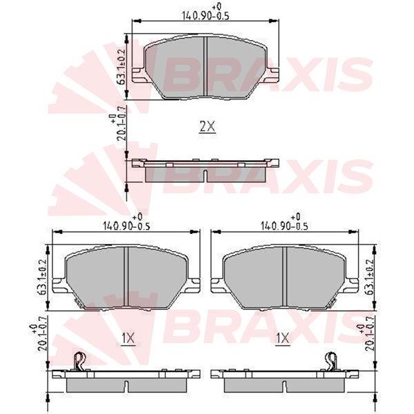 Ön Fren Balatası Fiat 500X 14> Jeep Renegade 14> Compass 16>