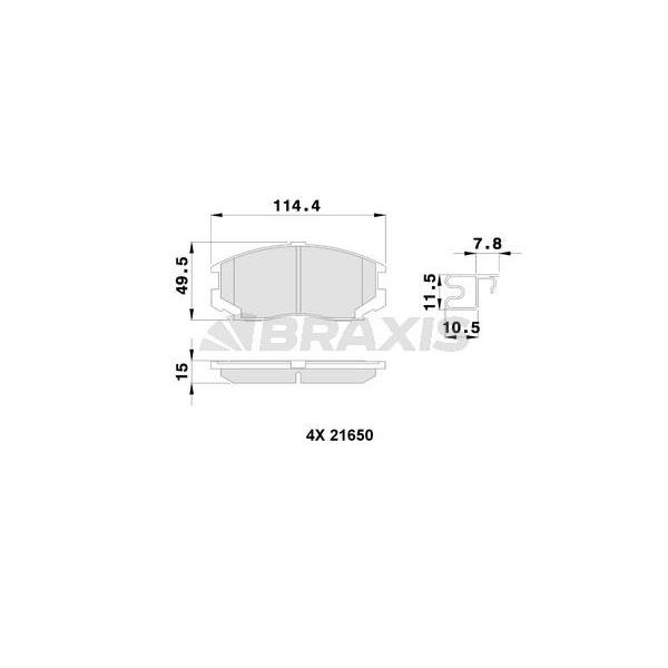 Ön Fren Balatası Daihatsu TeRios 1.3 4Wd 1.3 Vvt I 4X4 1.5 Vvt I 01=>
