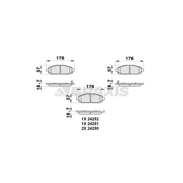 Ön Fren Balatası Grand Cherokee Iı 2.7Crd 10 / 01>Grand Cherokee Iıı 5.7 V8 / 3.7 V6 06 / 05>