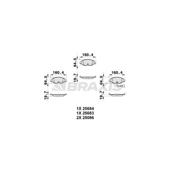 Ön Fren Balatası A3 Golf Vıı Leon Octavıa 1,2 1,4 1,8Tfsı 1,6 2,0Tdı 12>