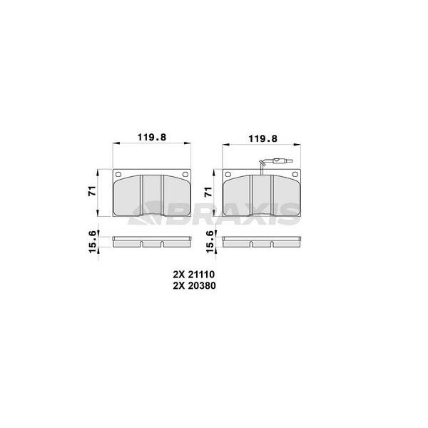Ön Fren Balatası Master P28d P30d P35d T28d T30d T35d ( 98) / (Fıslı)