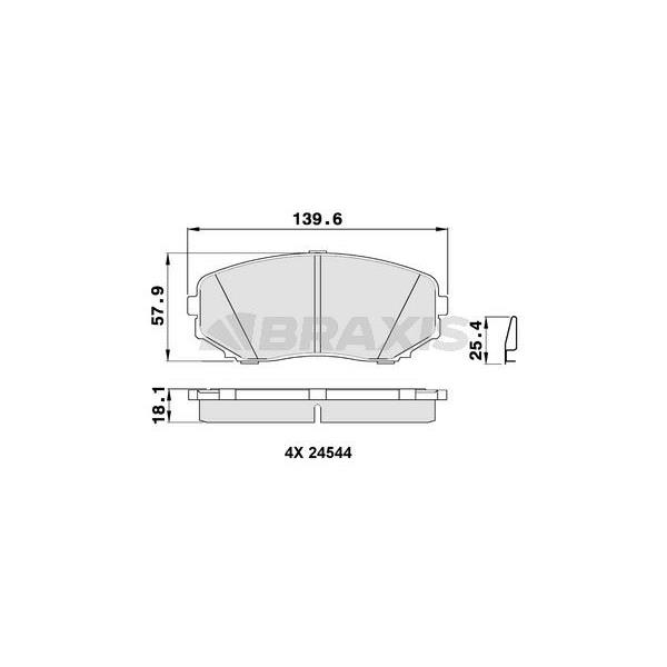 Ön Fren Balatası Mazda Cx 7-Cx 9 2007-2014