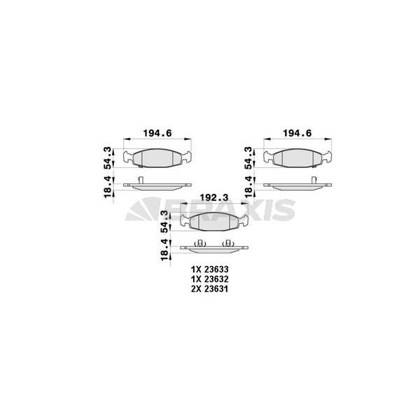 Ön Fren Balatası Jeep Grand Cherokee Iı