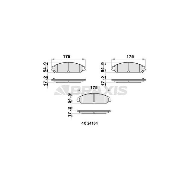 Ön Fren Balatası Lancıa Thema 3.0 Chrysler 300C