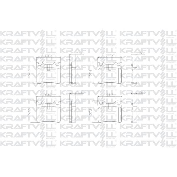 Fren Balatası Arka V-Class 638/2 97>03 Vıto 638 97>03 , P406 P605 P607 95>08