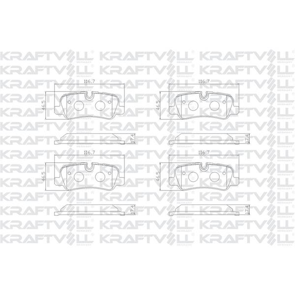 Fren Balatası Arka Dıscovery 3 05-09 Dıscovery 4 2.7-3.0-5.0 10-16 Range Rover Sport 05-13 3.0-5.0
