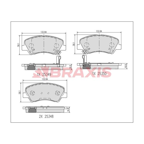 Fren Balatası Ön Elantra 2016 > Kia Rio 2017 > Kia Stonıc 2017 >