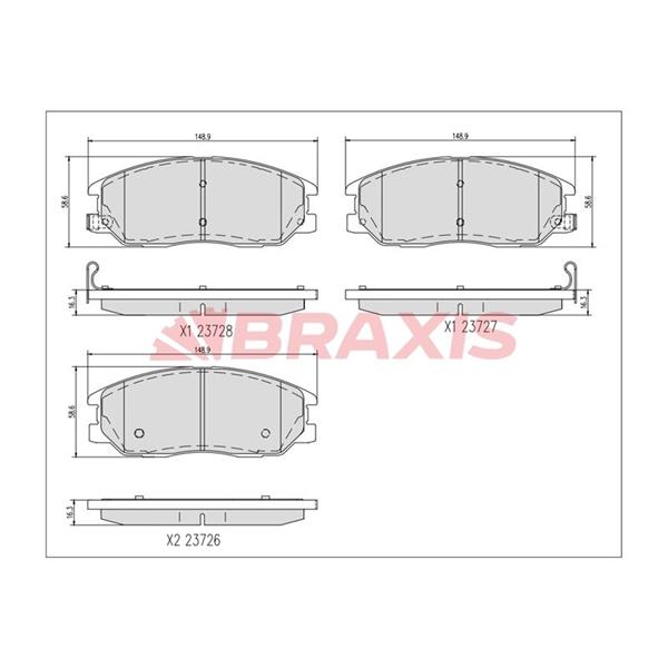 Fren Balatası Ön Actyon Sports 11 > Kyron 05 > Rexton 04 > Rodıus 05 > Terracan 01 > 06 Opırus 03 >