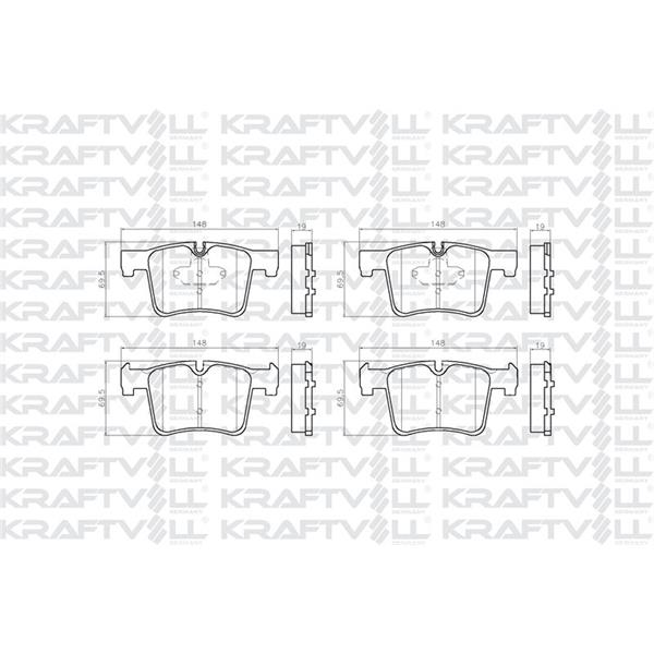 Fren Balatası Ön Bmw F20 F30 X3 E83 F25