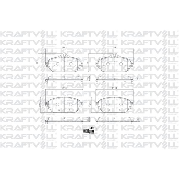 Fren Balatası Ön W205 14> S205 14> C205 15> A205 16> W213 16> S213 16> A238 17>