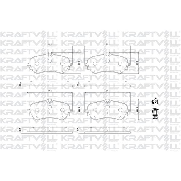 Fren Balatası Arka Crafter 17 > Amarok 18 > Man Tge 17 >