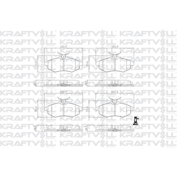 Fren Balatası Ön C2 C3 C3 Plurıel 1.1 1.4I 1.6Hdı 03>