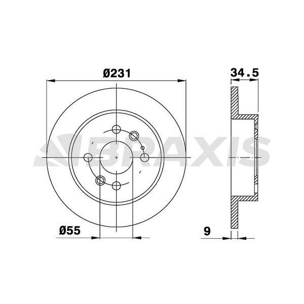 Arka Fren Diski Mazda 323 Mx5 1.3 1.6I
