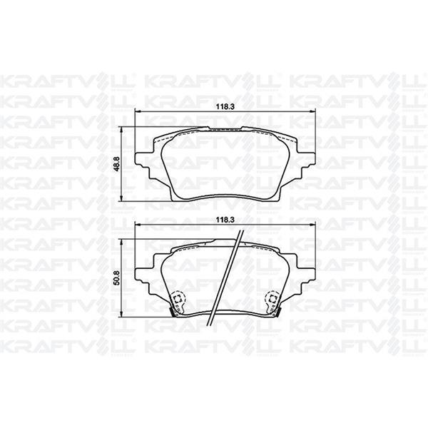 Fren Balatası Arka Toyota Corolla 1.6 Benzinli - 1.8 Hıbrıt 2019-> Chr 1.2 2016->