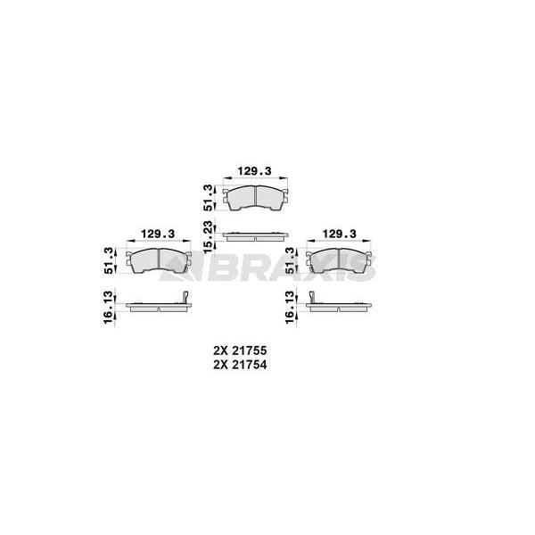 Fren Balatası Ön Mazda 626 2.0