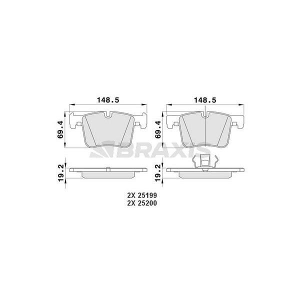 Fren Balatası Ön Bmw F20 F30 X3 E83 F25