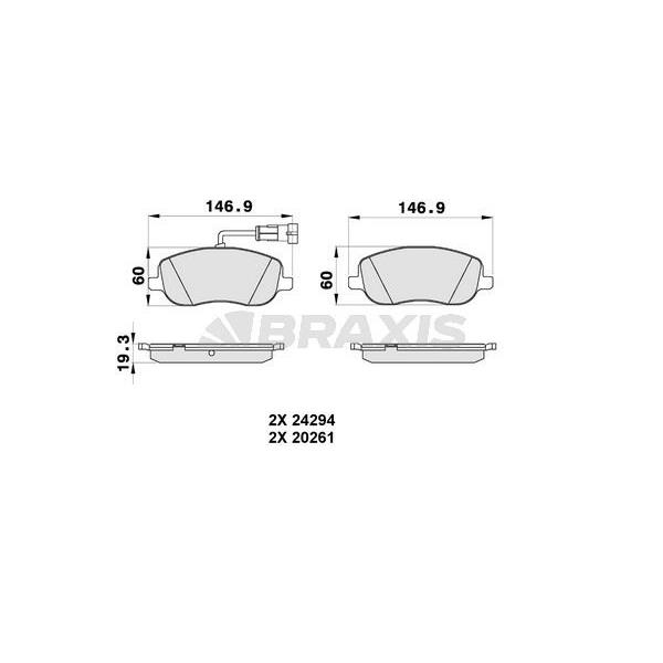 Fren Balatası Ön Fiat Croma Iı 1.9 Multıjet 2.4 Multıjet 05>07