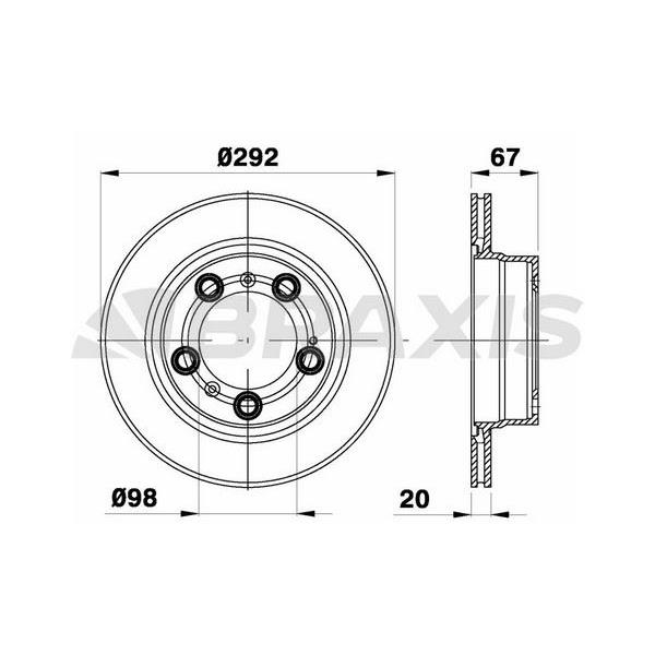 Fren Diski Arka Havalı Boxster 986 2.5 5.7 96>04