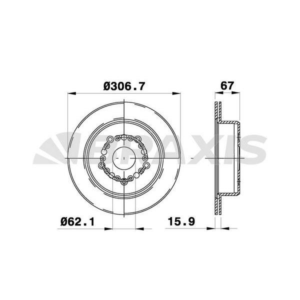 Fren Diski Arka Lexus Gs300 Ls400 3.0I 4.0I